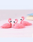 Wielkanoc powodzenia mini Flamingo ptak dekoracje do domu akcesoria miniaturowe bajki dom ogród miniatury zwierząt domu ptaki