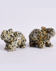 Sprzedaż hurtowa 2 Cal Jade kryształowe słoń figurki rzemiosło rzeźbione kamień naturalny awenturyn Mini zwierząt statua na wyst