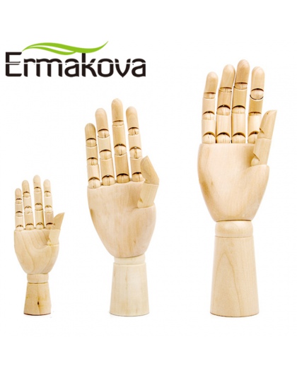 ERMAKOVA 12 i 10 i 7 cali wysoki drewniany rysunek ręka szkic manekin Model drewniany manekin ruchome ręce człowieka model artys