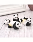 4 sztuk/zestaw Cute Panda mech mikropejzaż Terrarium figurka dekoracji żywica śmieszne Panda dzieci ozdoba bajki ogród miniaturo