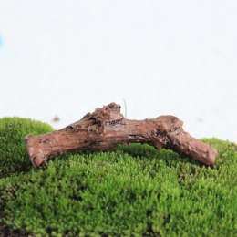 Akcesoria dekoracyjne mini gałązki drzew żywicy powalony konar drzewa do mikroogrodu ozdobne do stroika