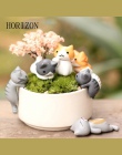 Piękne 6 sztuk/zestaw Cartoon Lucky Cat Micro krajobraz Kitten miniaturowe rzemiosło bonsai do domu ogrodu dekoracje miniatury p