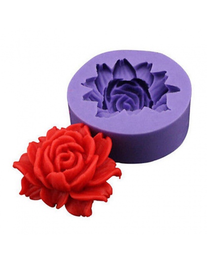 3.6*1.6 cm Mała Silikonowa Mold Rose Flower Formy Czekoladowe Cukierki Żywica Gliny Rzemiosło Formy Sugarcraft Kremówka Ciasto D