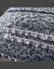 Grube narzuta pikowana król Queen size łóżko rozprzestrzeniania zestaw narzut na łóżko materac topper koc poszewka couvre świeci
