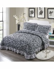 Grube narzuta pikowana król Queen size łóżko rozprzestrzeniania zestaw narzut na łóżko materac topper koc poszewka couvre świeci