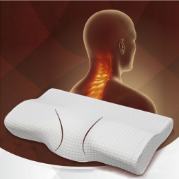 Ortopedyczne lateksowe magnetyczne 50*30 CM biały kolor poduszka na szyję poduszka zapamiętująca z pianki wolno odkształcająca s