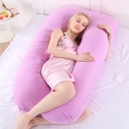 Poduszka ciążowa Side Sleeper kobiet w ciąży pościel całego ciała poduszka w kształcie litery U długie do spania wielofunkcyjny 