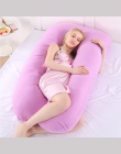 Poduszka ciążowa Side Sleeper kobiet w ciąży pościel całego ciała poduszka w kształcie litery U długie do spania wielofunkcyjny 