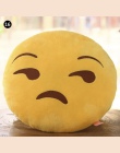 30 CM miękkie emotikon żółty okrągła poduszka emotikon nadziewane pluszowa zabawka poduszka Smiley aktywność mały prezent śmiesz
