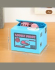 Kot skarbonka pudełko na monety dla psów depozytu oszczędność sejf na pieniądze elektroniczny kasy z tworzywa sztucznego sejf dl