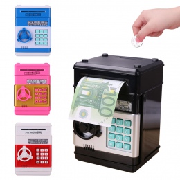 Elektroniczna skarbonka ATM hasło skarbonka monety pieniężnych skarbonka ATM banku sejf automatyczny depozyt banknoty prezent na