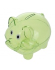 Dzieci skarbonka z tworzywa sztucznego przejrzyste pieniądze skarbonki przypadku monety oszczędności Cute Cartoon świnia w kszta