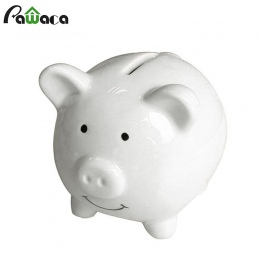 Śliczne Pig Cartoon świnka pudełko na monety świnka skarbonka ceramiczna oszczędzania pieniędzy banku pieniądze Box dla dzieci p