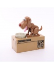 Skarbonka pies pudełko na monety pieniądze pudełka jeść monety pieniądze są bezpieczne cyfrowy Box zabawka na biurko ozdoba prez