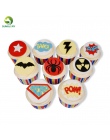 Sugarcraft 2 sztuk Superhero Cutter zestaw plastikowe Cupcake superbohatera Cookie Cutter ciastka ciasto kremówki tłoczone formy