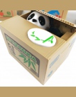 Kot pieniądze banku panda Thief pudełka na pieniądze skarbonki prezent dla dzieci skarbonki automatyczne monety skarbonka skarbo