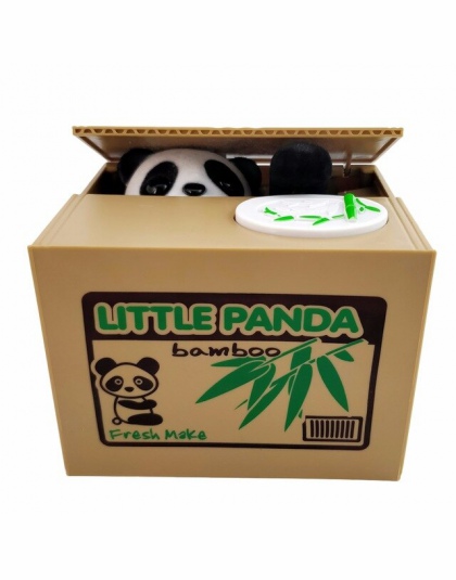 Kot pieniądze banku panda Thief pudełka na pieniądze skarbonki prezent dla dzieci skarbonki automatyczne monety skarbonka skarbo