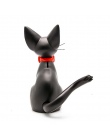 Uroczy czarny kot ręcznie robione skarbonka skarbonka, pokrytych cukrem wersja kolekcja ozdoby 25.5x16.5 cm