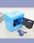 1 sztuk połączenie zamek monety oszczędzania pieniędzy pudełko do przechowywania kod środków pieniężnych bezpieczne Case skarbon