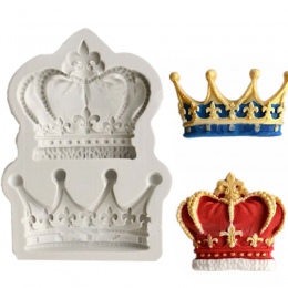 Korony z księżniczka królowa 3D silikonowe formy kremówka ciasto Cupcake dekorowanie narzędzia gliny cukierek z żywicy Fimo Supe