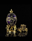 QIFU gorąca sprzedaży prezenty duża królewski czerwony Imperial jajko faberge styl pieniądze pudełko