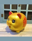 Duży złoty świnia Piggy Bank roku świni kreatywny Cartoon świnia Piggy Bank Anti-Falling Money Box dzieci prezenty dla dorosłych