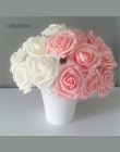 5 sztuk/partia Multicolor PE pianki kwiaty sztuczna róża kwiat ślub bukiet ślubny Home Decor Rose DIY Scrapbooking ogrodnicze