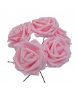 5 sztuk/partia Multicolor PE pianki kwiaty sztuczna róża kwiat ślub bukiet ślubny Home Decor Rose DIY Scrapbooking ogrodnicze