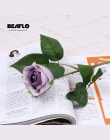 1 PC francuski romantyczny sztuczna róża kwiat DIY aksamitny jedwabny kwiat na strona główna ślub dekoracje świąteczne