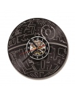 Płyta winylowa zegar ścienny Star War motyw LED zegary ścienne dla pokoju gościnnego cichy Vintage CD wiszące zegar z 7 kolor św