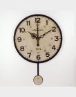 Cichy duży dekoracyjny zegar ścienny nowoczesny design w stylu vintage okrągłe ściany zegar do dekoracji domu 12888 zegar ruch h
