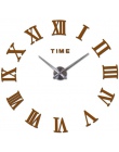 Duże akrylowe lustrzany zegar ścienny diy zegarek kwarcowy pojedynczy twarz zegary nowoczesny wystrój domu salon koło roman nakl