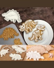 HOURONG dinozaur cookie Cutter herbatniki tłoczenie formy 3D herbatniki Sugarcraft deser formy do pieczenia kremówka narzędzie d