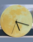 30 cm świecące księżyc zegar ścienny wodoodporna pcv akrylowe Luminous wiszące zegar księżyc zegar salon dekoracja sypialni