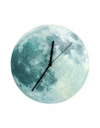 30 cm świecące księżyc zegar ścienny wodoodporna pcv akrylowe Luminous wiszące zegar księżyc zegar salon dekoracja sypialni