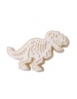 HOURONG dinozaur cookie Cutter herbatniki tłoczenie formy 3D herbatniki Sugarcraft deser formy do pieczenia kremówka narzędzie d