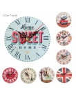 ISHOWTIENDA nowy 1 pc 12 cm Vintage styl cichy antyczny zegar ścienny z drewna zasilany z baterii Reloj De Pared De Style dostęp