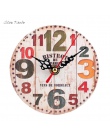 ISHOWTIENDA nowy 1 pc 12 cm Vintage styl cichy antyczny zegar ścienny z drewna zasilany z baterii Reloj De Pared De Style dostęp