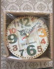 ISHOWTIENDA nowy 1 pc 12 cm Vintage styl cichy antyczny zegar ścienny z drewna zasilany z baterii Reloj De Pared De Style dostęp