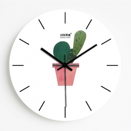 Zielony liść roślin zegar ścienny kreatywny bezramowe ciche zegarki Nordic świeże osobowości salon kuchnia dekoracyjne zegar ści