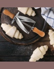 Upspirit Rolling Cutter ze stali nierdzewnej do robienia Croissant chleb koła ciasta ciasto nóż drewniany uchwyt do pieczenia nó