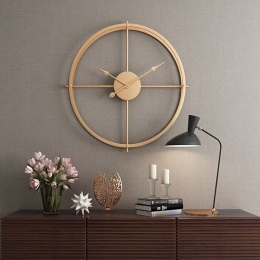 Zegar ścienny designerski nowoczesny czarny złoty elegancki okrągły wiszący na ścianę