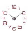 Nowy Diy zegar ścienny akrylowe diy zegary zegarek kwarcowy Reloj De Pared salon nowoczesne 3d naklejki na lusterka Horloge domu