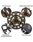 /40/45/50 cm 3D zegar ścienny duży/drewniane/w stylu Vintage zegary ścienne cichy/antyczne duże ścienne zegarki Home Decor dla p