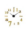 2019 Super duży DIY zegar ścienny akrylowe EVA metalowy lustro Super duże spersonalizowane zegarki cyfrowe zegary Freeshipping 1