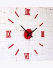 3D twórczo Romae cyfrowy zegar naklejany na ścianę zegarek nowoczesny Design kuchnia zegar zegar DIY zegary na ścianie domu w sa