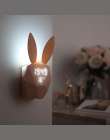 Śliczny królik LED zegar cyfrowy budzik dzieci mechaniczne dźwięk wrażliwe, noc, lekki termometr akumulator tabeli zegary ścienn