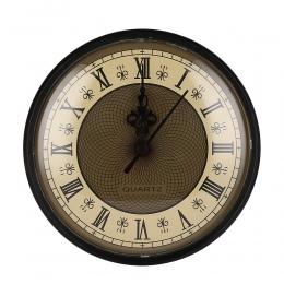 130mm zegar kwarcowy ruch wkładka cyframi rzymskimi biały twarz czarny wykończenia zegarek DIY akcesoria