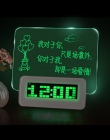 ASFULL LED cyfrowy budzik zegar fluorescencyjne z forum USB Port Hub zegar biurkowy led zegar na biurko z kalendarza