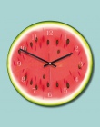 Twórczy zegar ścienny 11 Cal Cartoon owoce zegar dla dzieci dekoracja ścienna kolorowe ściany zegarek cichy ruch unikalny prezen